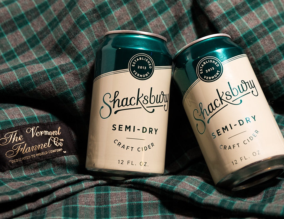 Shop Sip Shacksbury Cider Vermont Flannel The Vermont Flannel