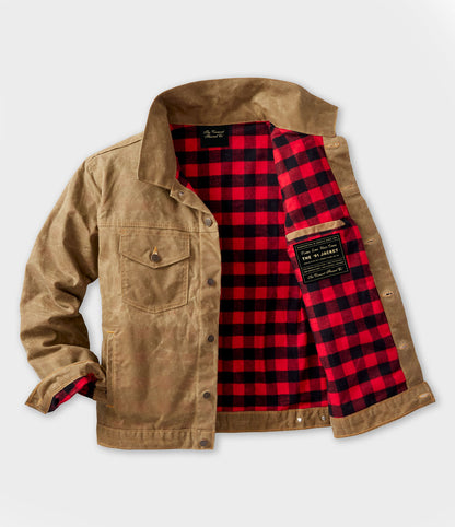 Field Tan '91 Flannel Lined Waxed Canvas Jacket