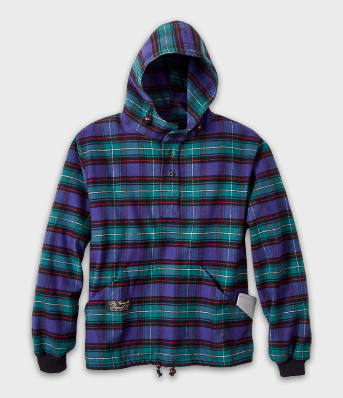 Hooded Flannel Pullover