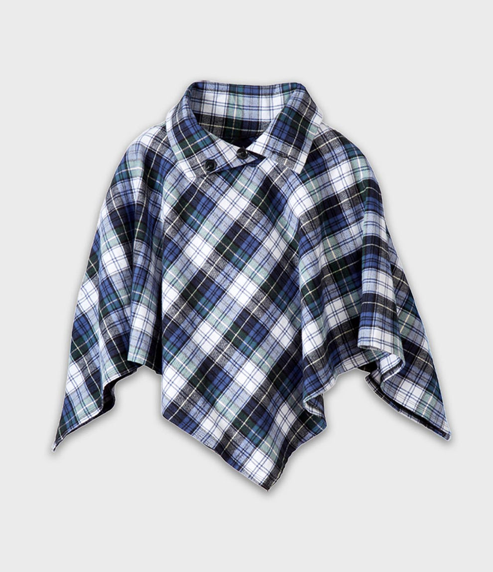 Flannel Poncho or Shawl | Handcrafted USA - The Vermont Flannel Co ...