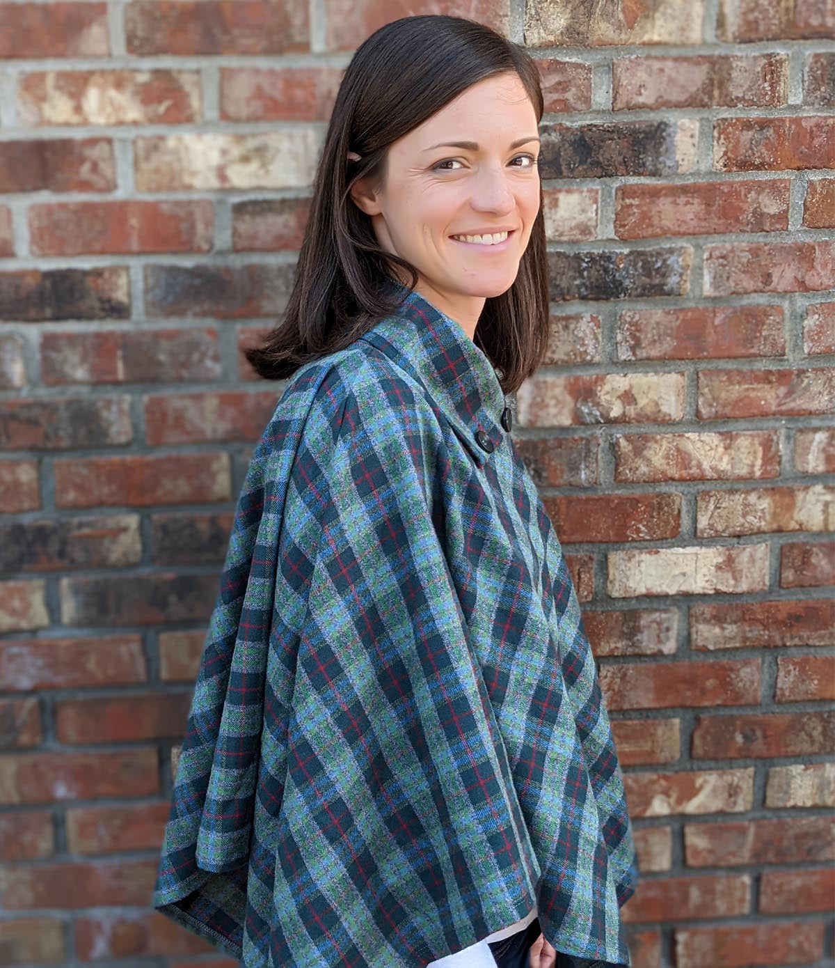 Flannel Poncho Or Shawl Handcrafted Usa The Vermont Flannel Co The Vermont Flannel Company 5452