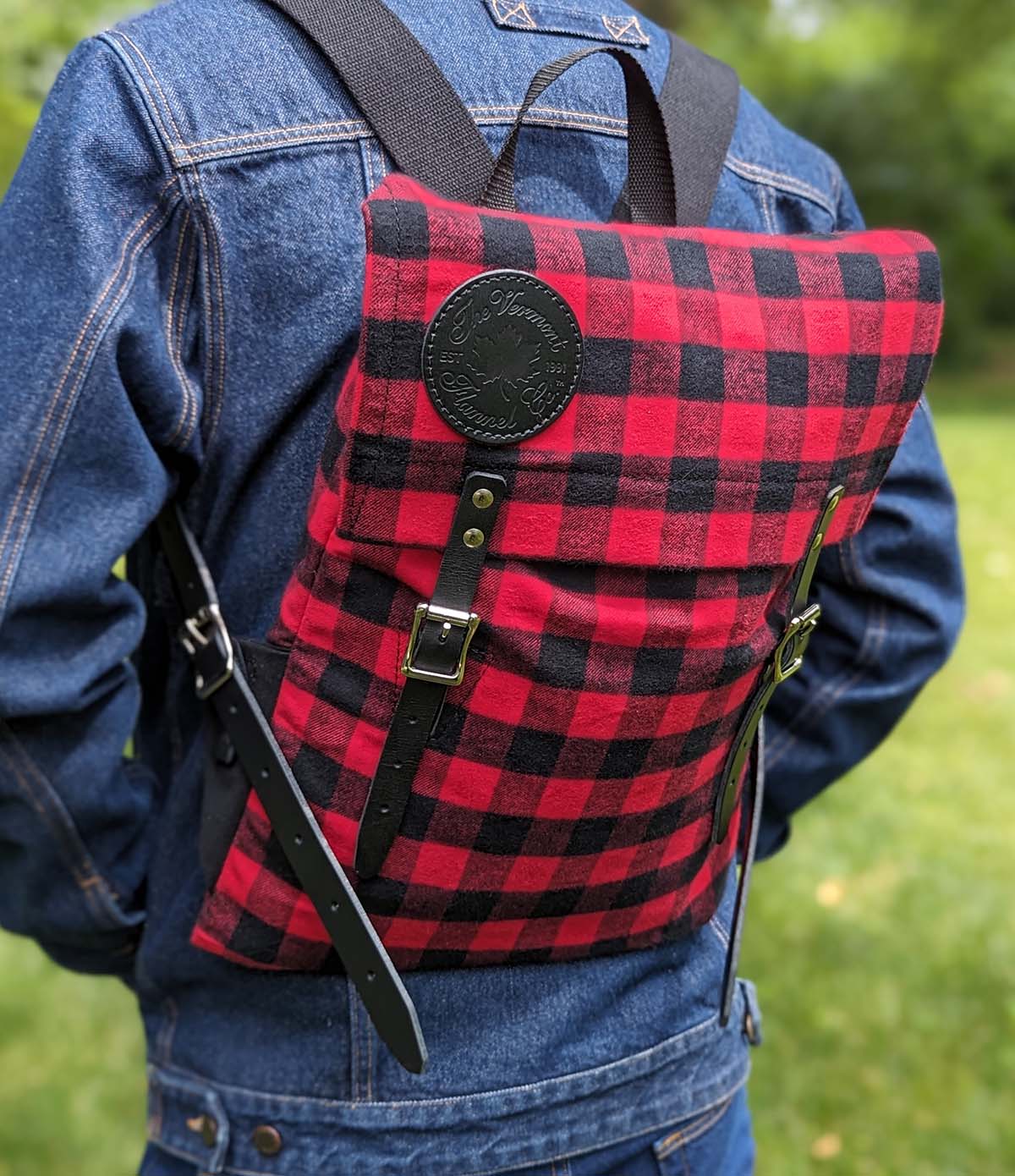 Buffalo plaid backpack best sale