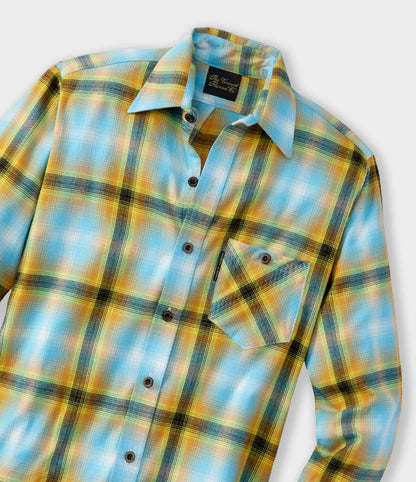 Lightweight Fitted Flannel Shirt - Summer Lights