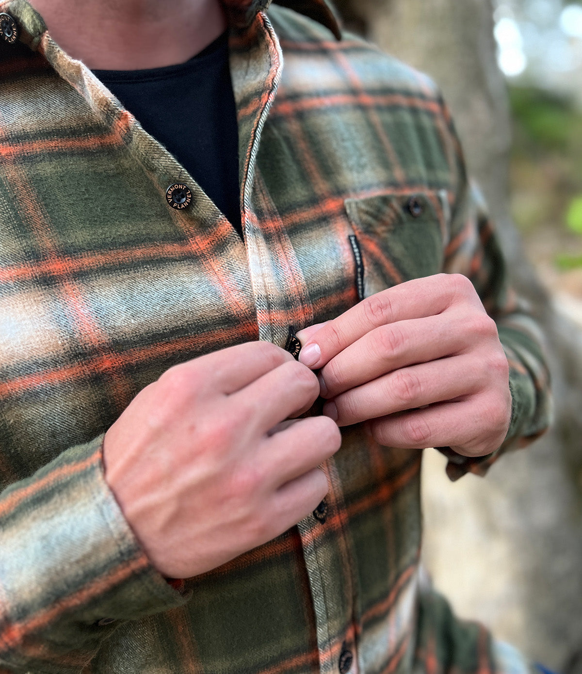 Fitted Flannel Shirt - Salmon River