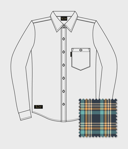 Fitted Flannel Shirt - Larch