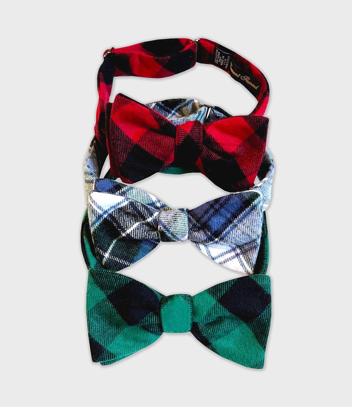 Flannel Bow Tie - Green Buffalo