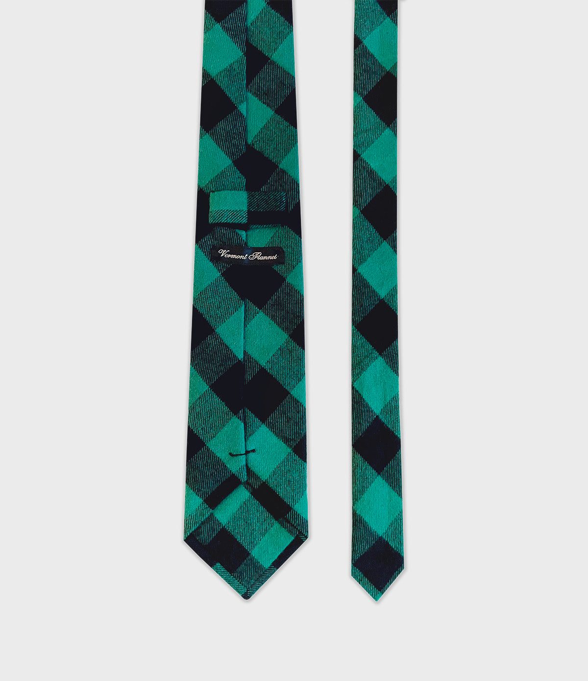 Flannel Necktie - Green Buffalo