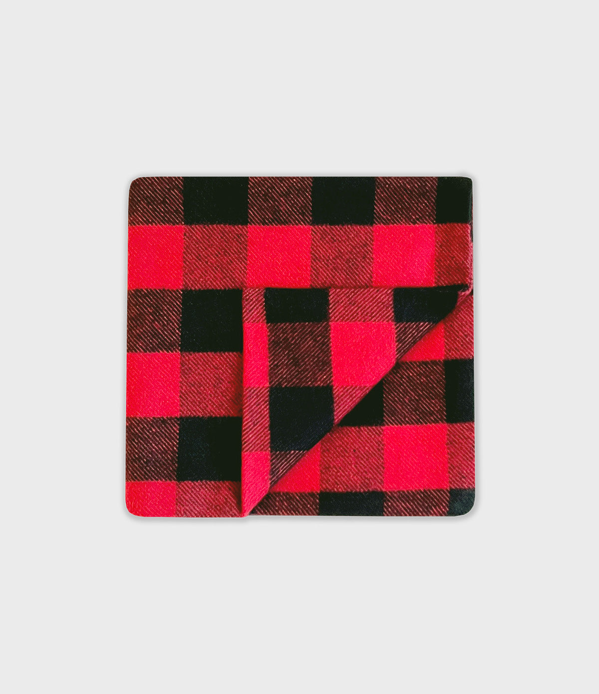 Flannel Pocket Square - Red Buffalo