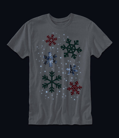 Flannel Snowflakes Graphic T-Shirt