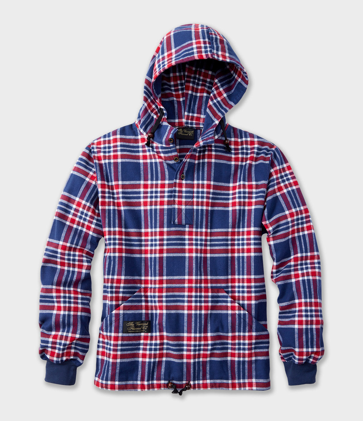 Hooded Flannel Pullover