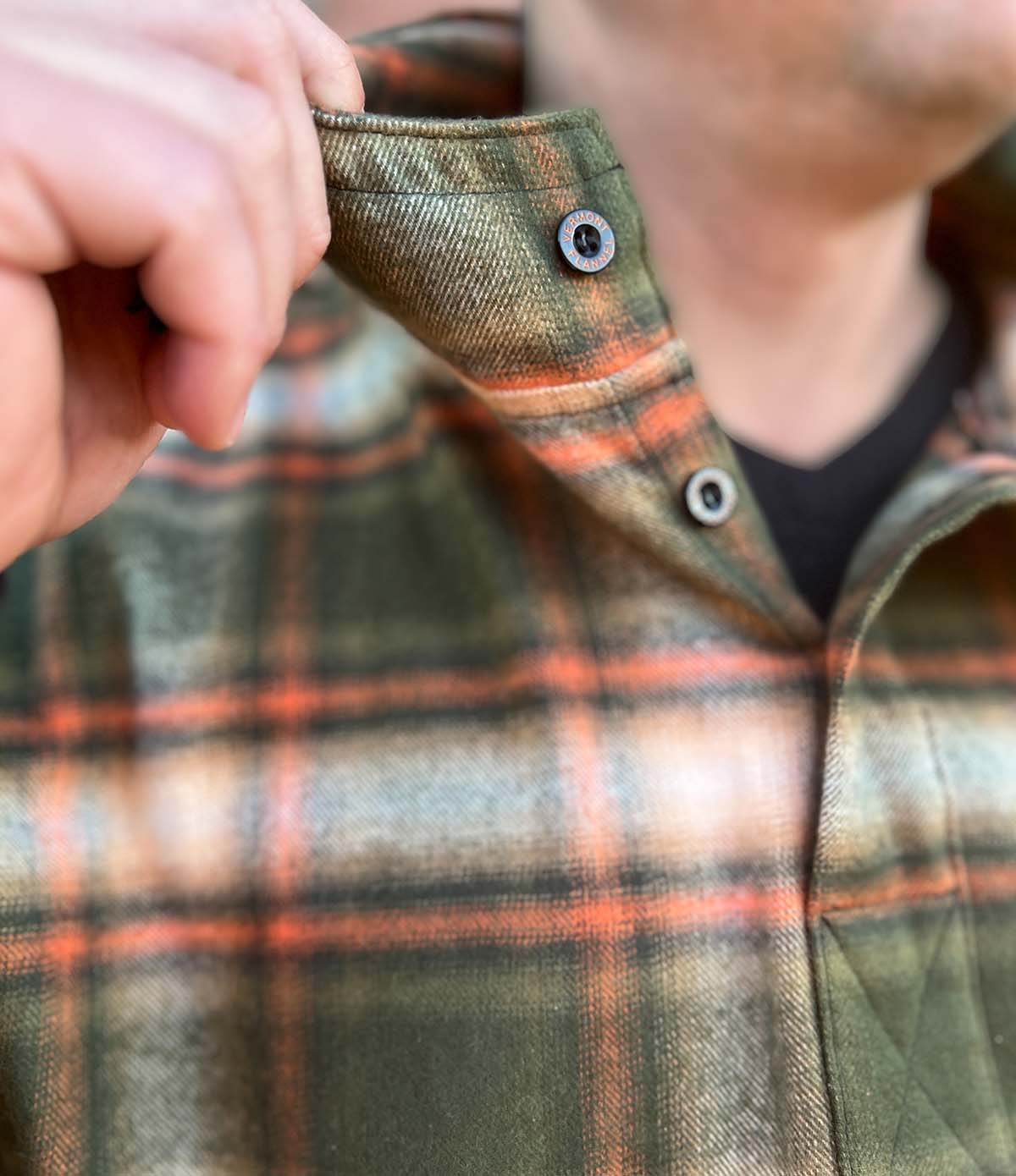 Hooded Flannel Pullover - Salmon River