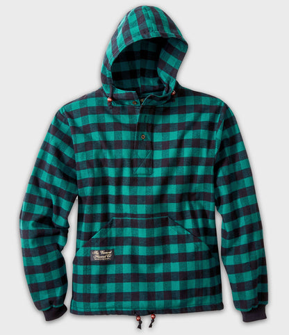 Hooded Flannel Pullover