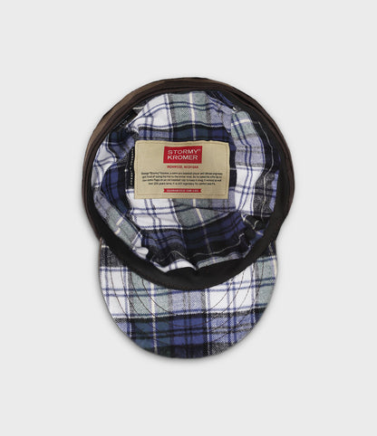 Flannel Lined Waxed Cotton Cap - Campbell