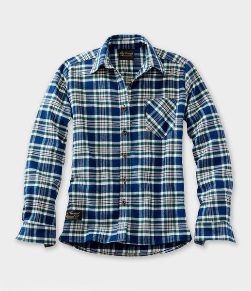 Women s Classic Flannel Shirt Maine Pine Medium Vermont Flannel