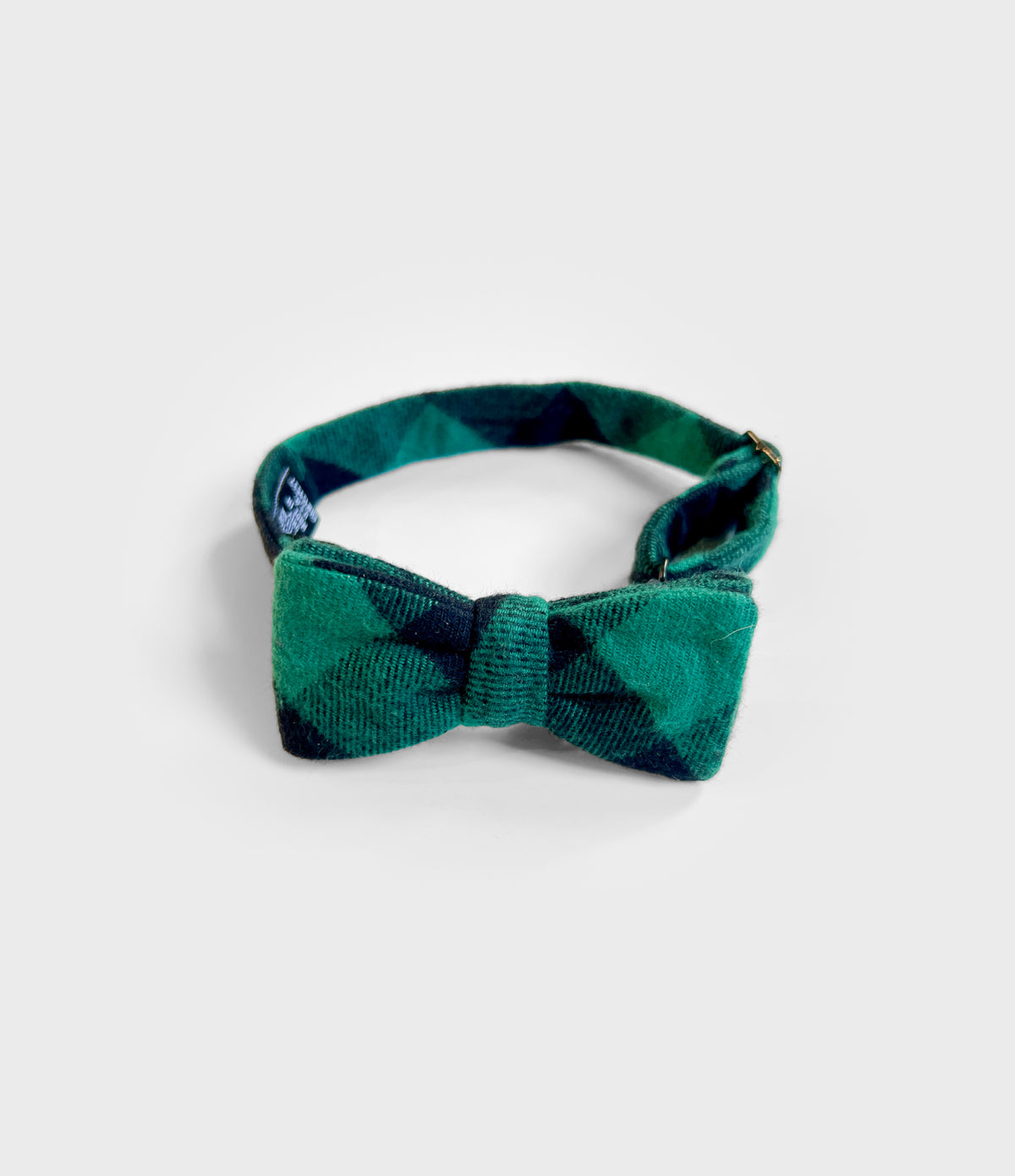 Youth Flannel Bow Tie - Green Buffalo